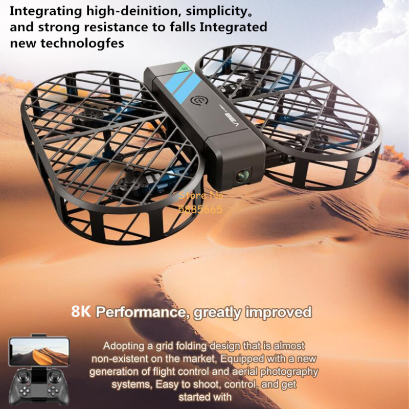 Drone Remote Controller Lanyard - Камера 8K HD 360° ° Защита